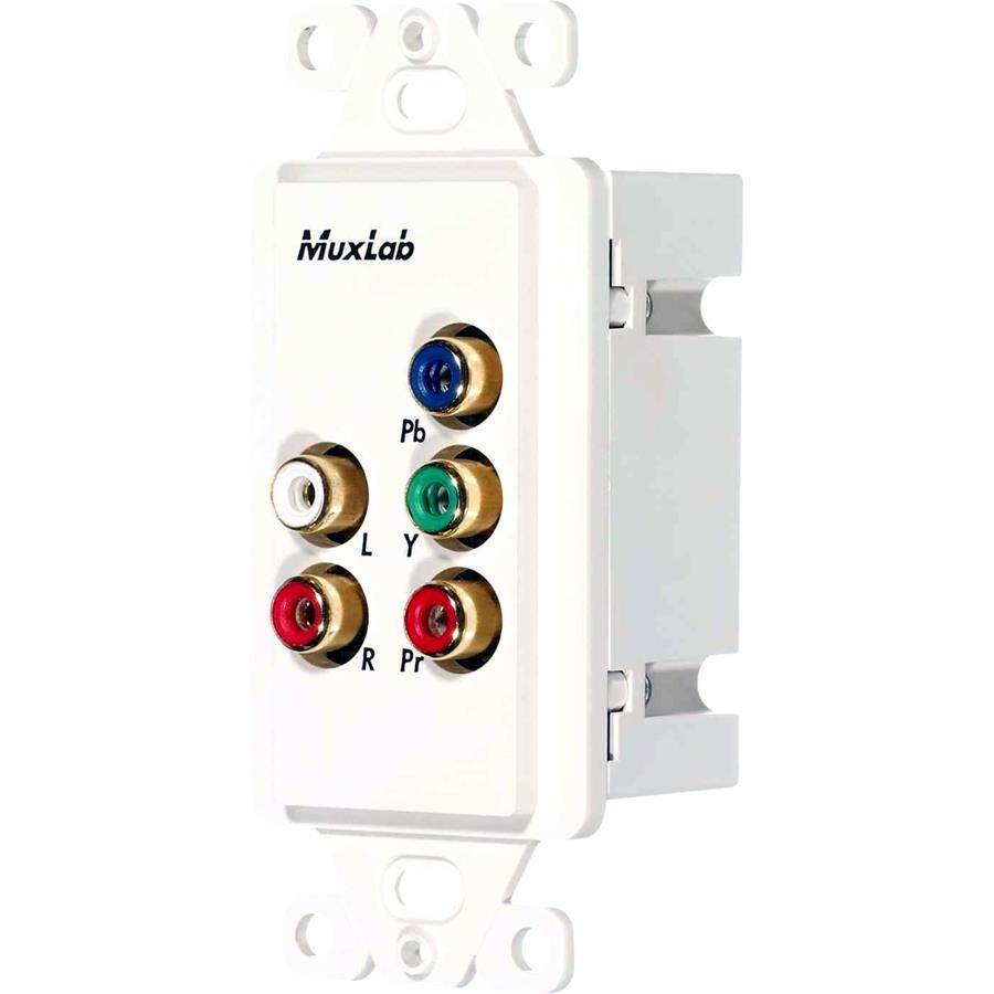 MuxLab, Inc. 500058-WP-US Component Video/Stereo Audio Over Cat5e/6 Wall Balun