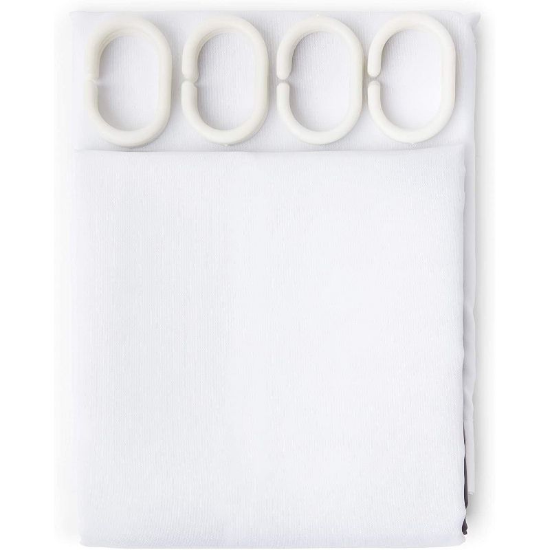 Okuna Outpost T Rex Dinosaur Shower Curtain Set with 12 Hooks for Bathroom (70 x 71 In)