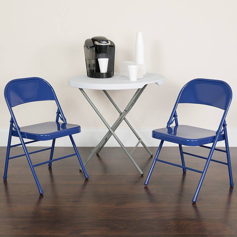 Riverstone Furniture Collection Folding Chair Cobalt Blue