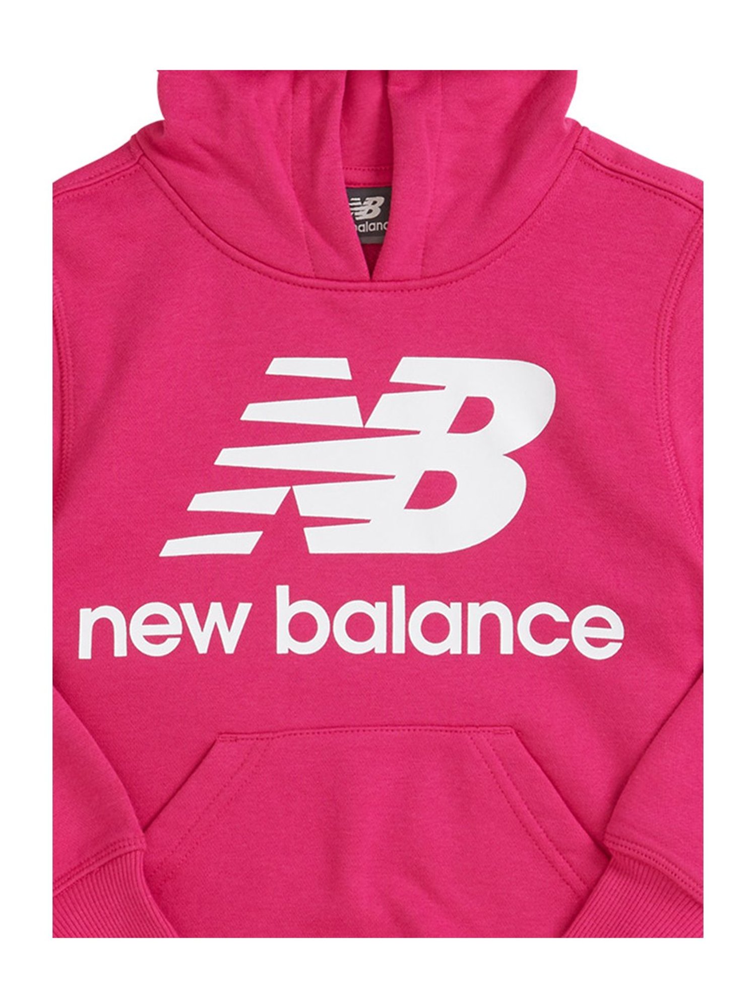 New Balance Kids Pink Printed Hoodie
