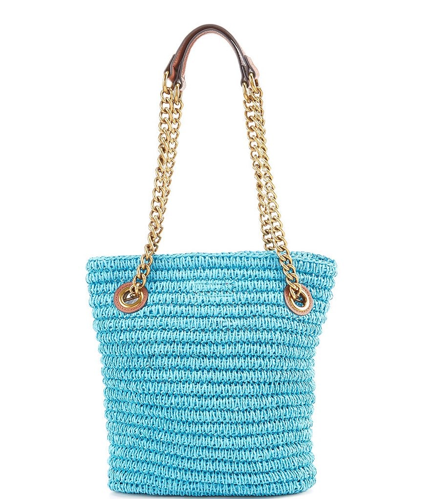 Kurt Geiger London Chelsea Raffia Small Tote Bag