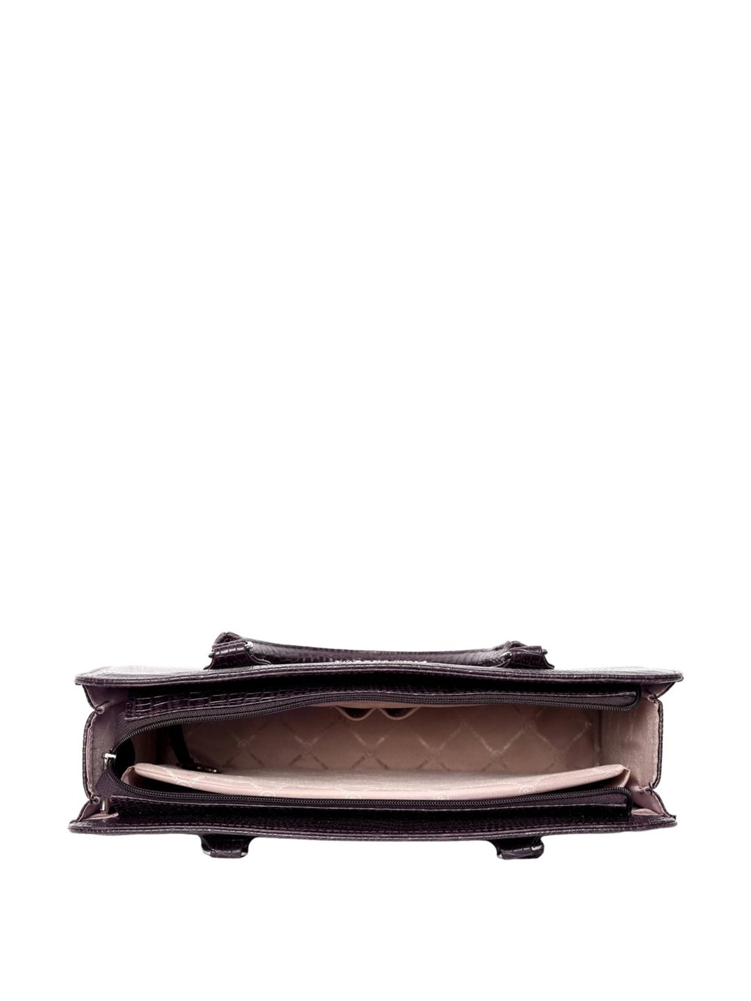 Lino Perros Brown Textured Large Shoulder Bag