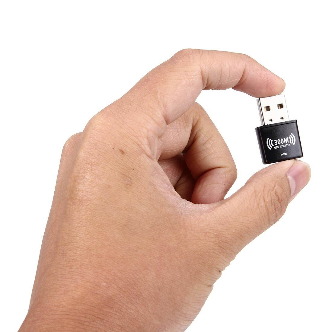 Mini USB 300MBPs Wifi Wireless Network LAN Adapter, IEEE 802.11b / 802.11g / 802.11n, 64/128Bit WEP, WAP, WAP2