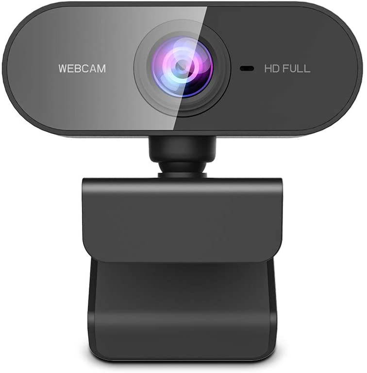 Webcam with Microphone,Full HD 1080P USB Web Cam Wide Angle PC/MAC/Laptop Live Streaming Camera for Skype,YouTube,Zoom,Xbox One,Video Calling,Online Studying and Conference