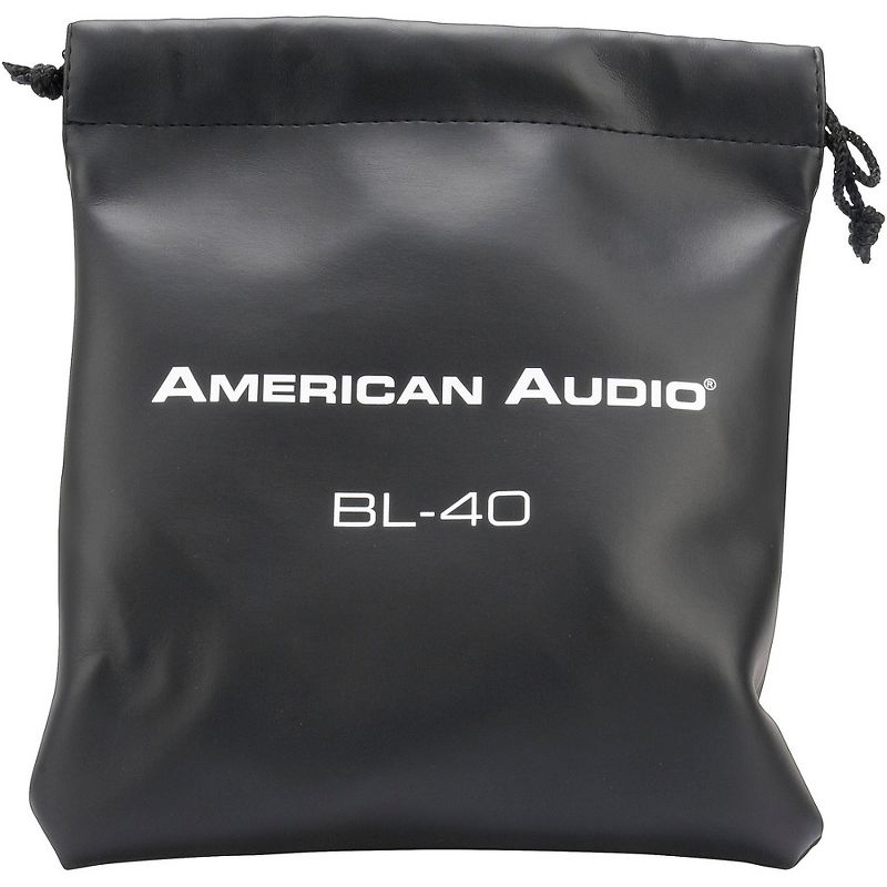 American Audio BL-40 Folding On-Ear Headphones Black