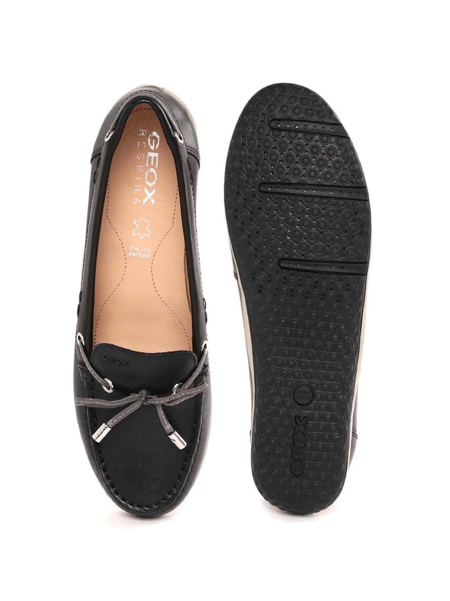 Geox Women's Black Boat Shoes