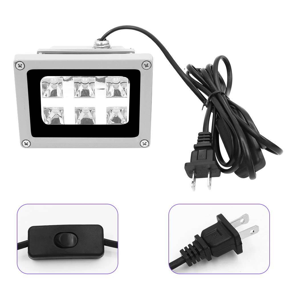 Aystkniet UV Light for Resin Curing with Solar Turntable, 405nm UV Curing Light for SLA/DLP/LCD 3D Printer Solidify Photosensitive Resin with 200W Output Affect