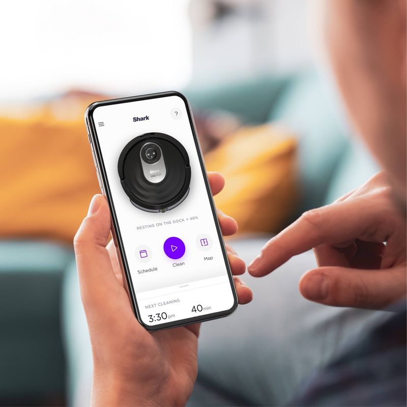 Shark AI VACMOP Wi-Fi Connected Robot Vacuum and Mop with Self-Cleaning Brushroll - RV2001WD