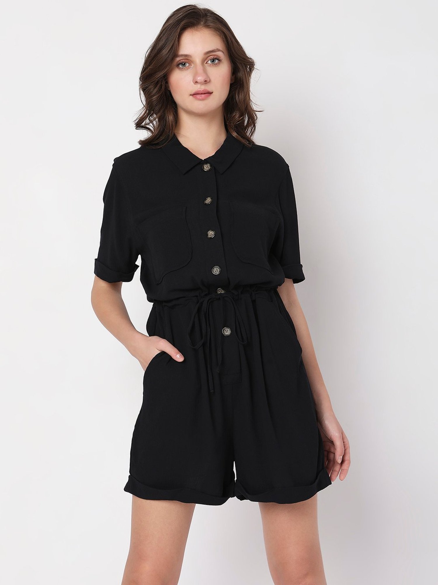Vero Moda Black Playsuit