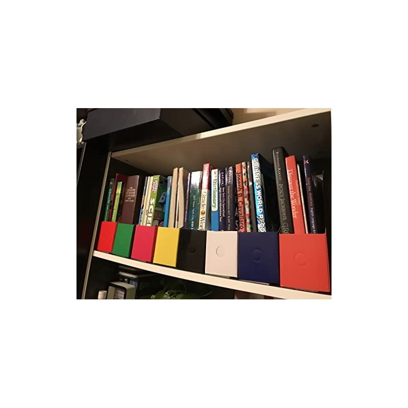 Magazine File Holders Storage Boxes 12 1/4"H x 3 1/2"W x 9 3/4"D (5 Black)