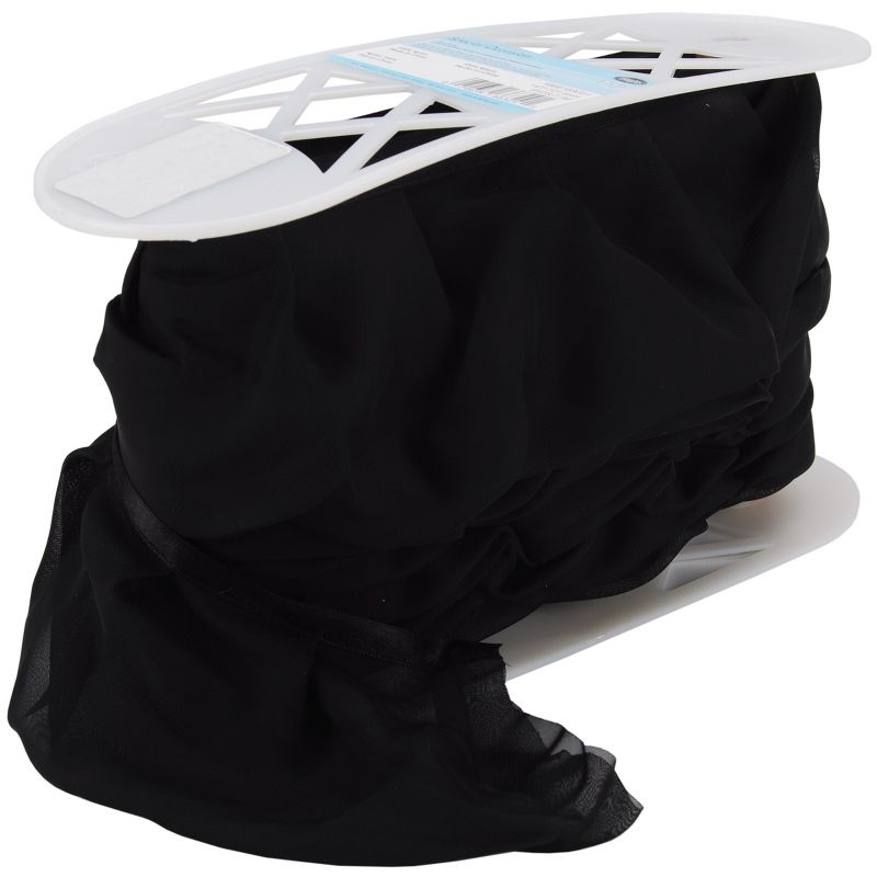 Simplicity Casa Chiffon Ruffle 4"X8yd-Black