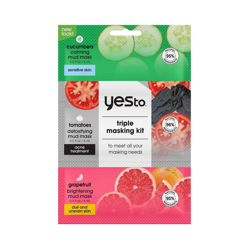 Yes To Triple Masking Kit - 3pc