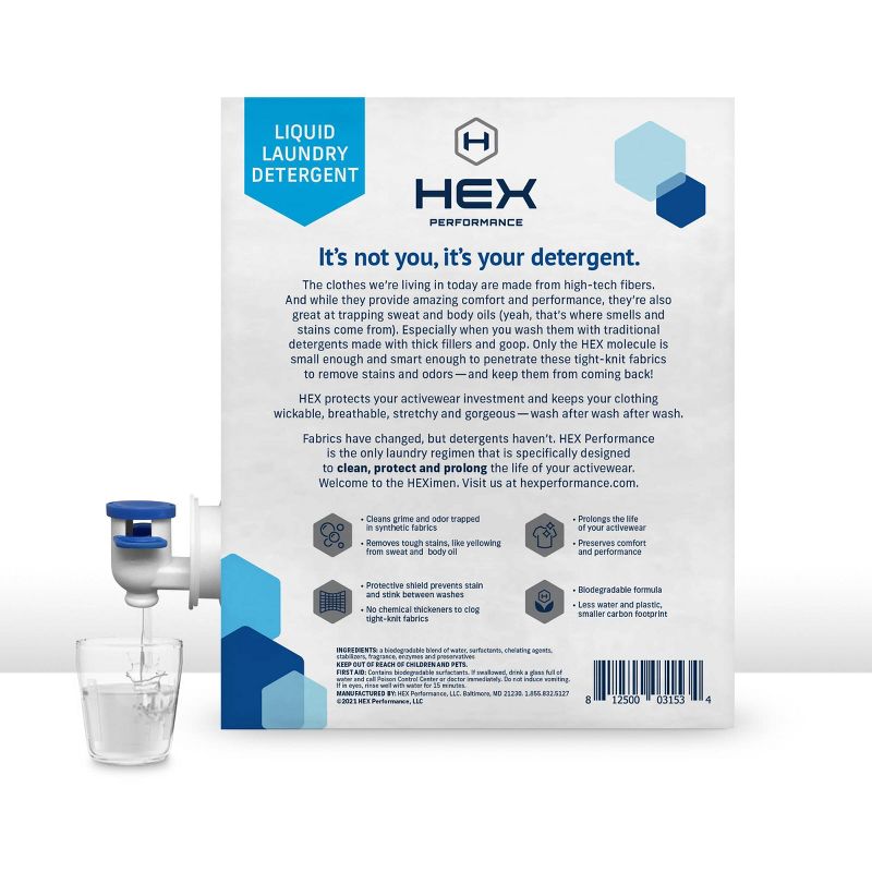 HEX Performance Liquid Laundry Detergent - Fresh & Clean - 100 fl oz