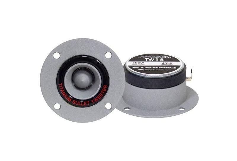 Pyramid TW18 300 Watt 3.25" Super Car Audio Aluminum Tweeters Horn Bullet
