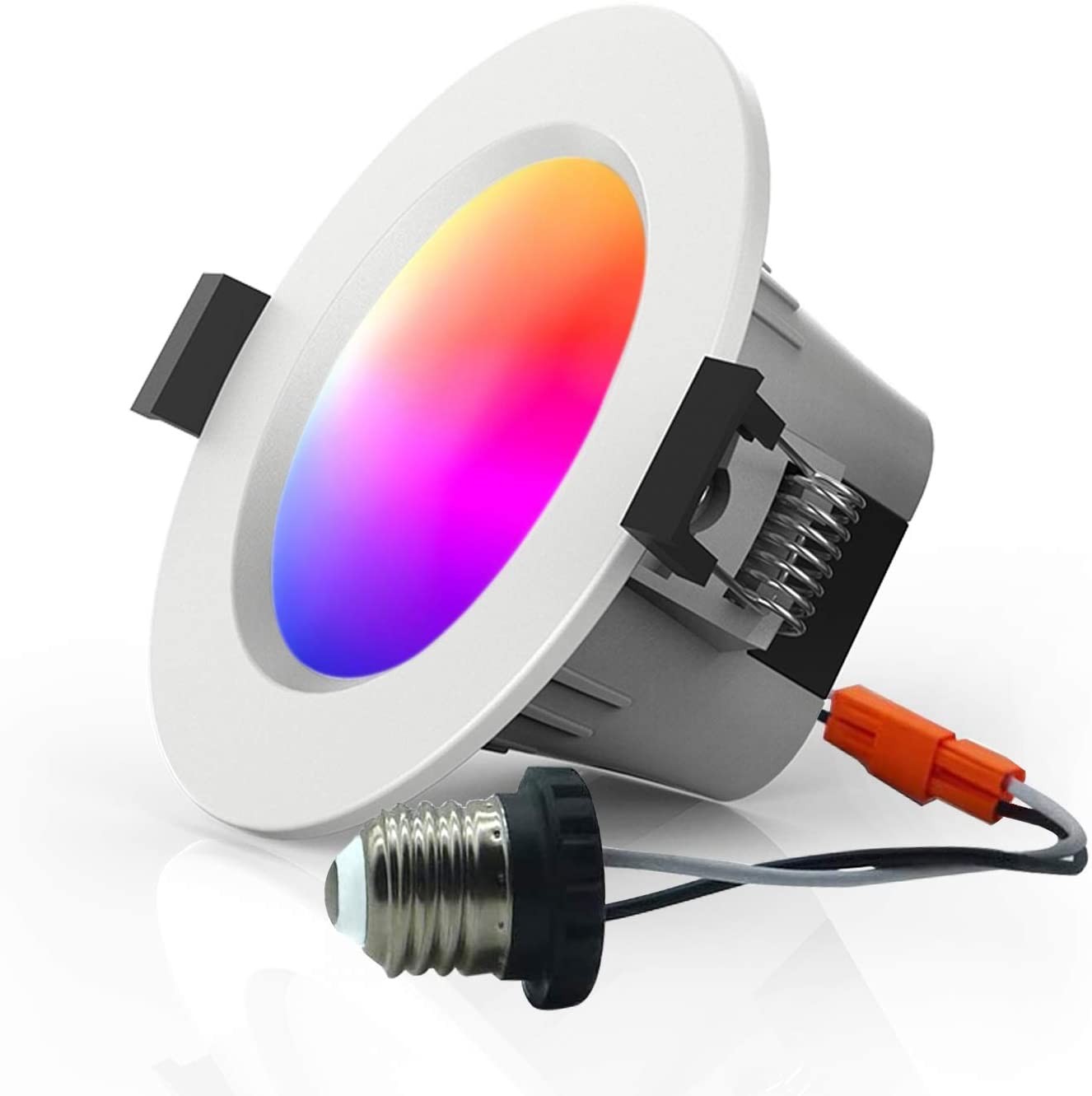 MagicLight Smart Retrofit 3 Inch 5 Watts E26 LED Recessed Can Lights, 5 in 1 RGBCW Dimmable Multicolor Bluetooth Mesh App Control Smart LED Downlight