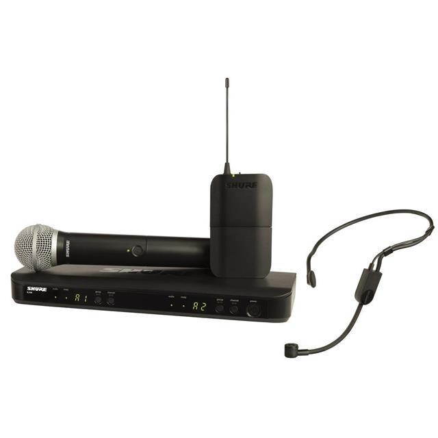 Shure BLX1288/P31 Headset & Handheld Combo Mic System, H10: 542.125-571.800MHz
