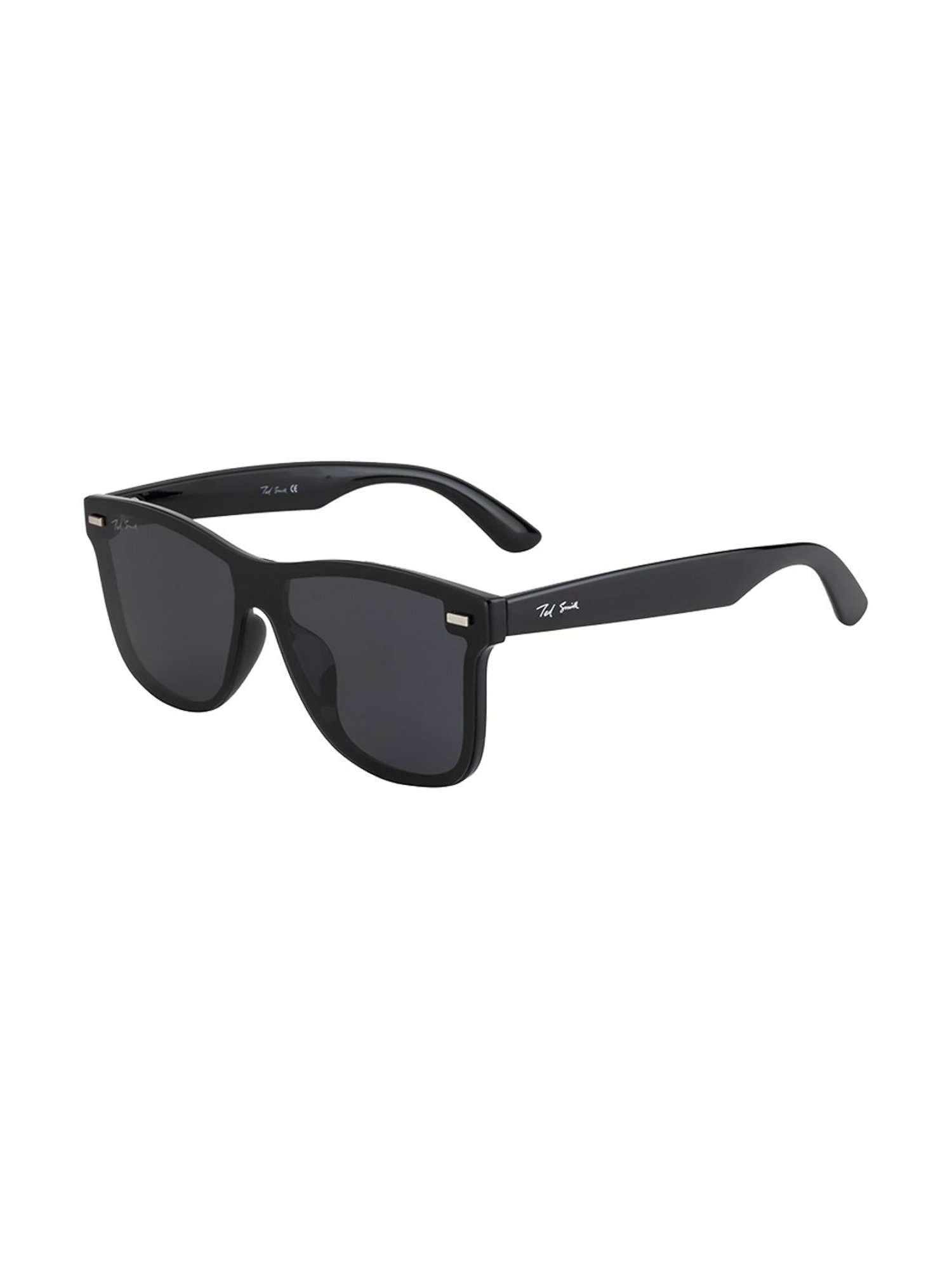 Ted Smith Grey Wayfarer Unisex Sunglasses