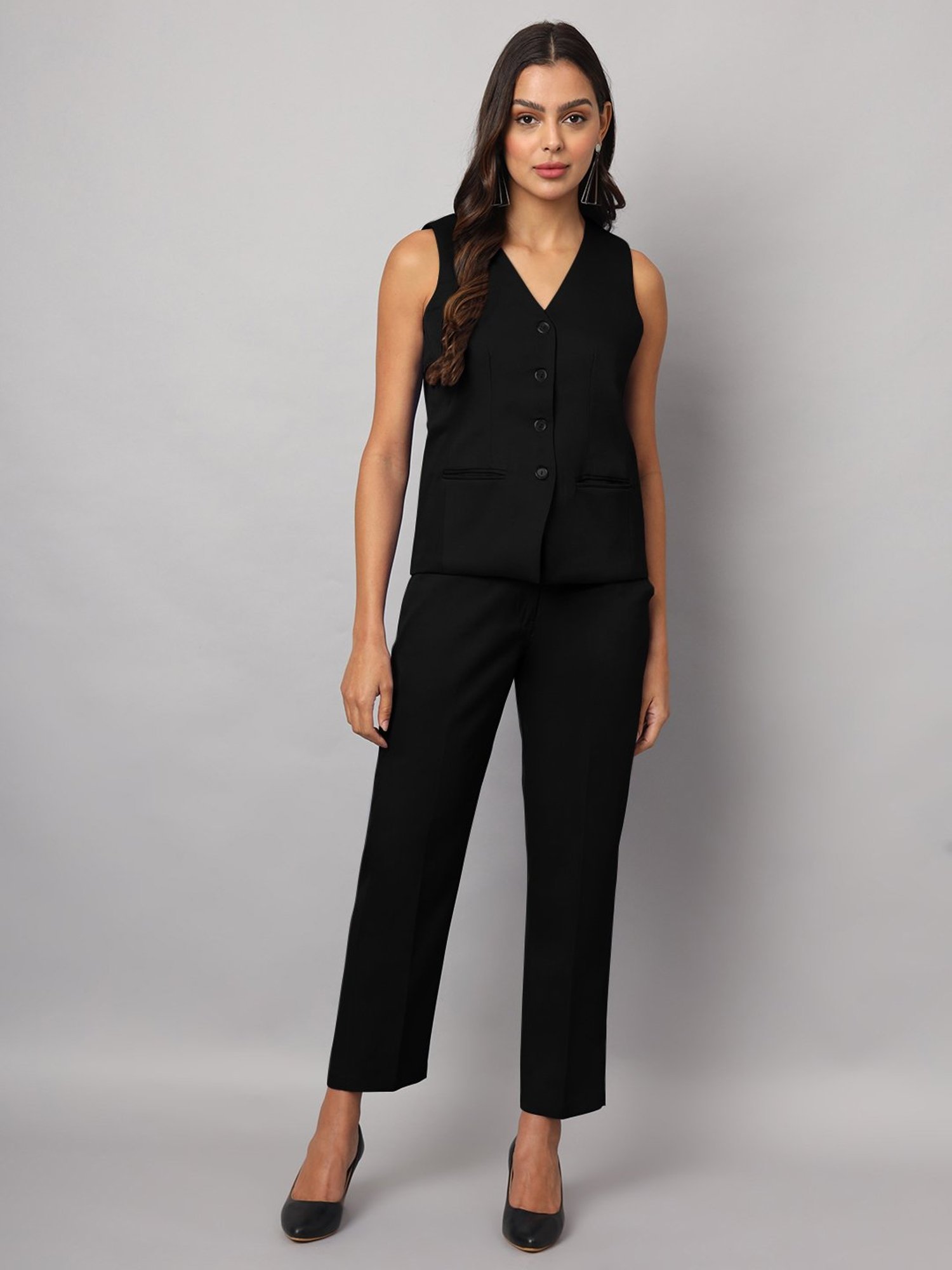BRINNS Black Waistcoat With Trousers
