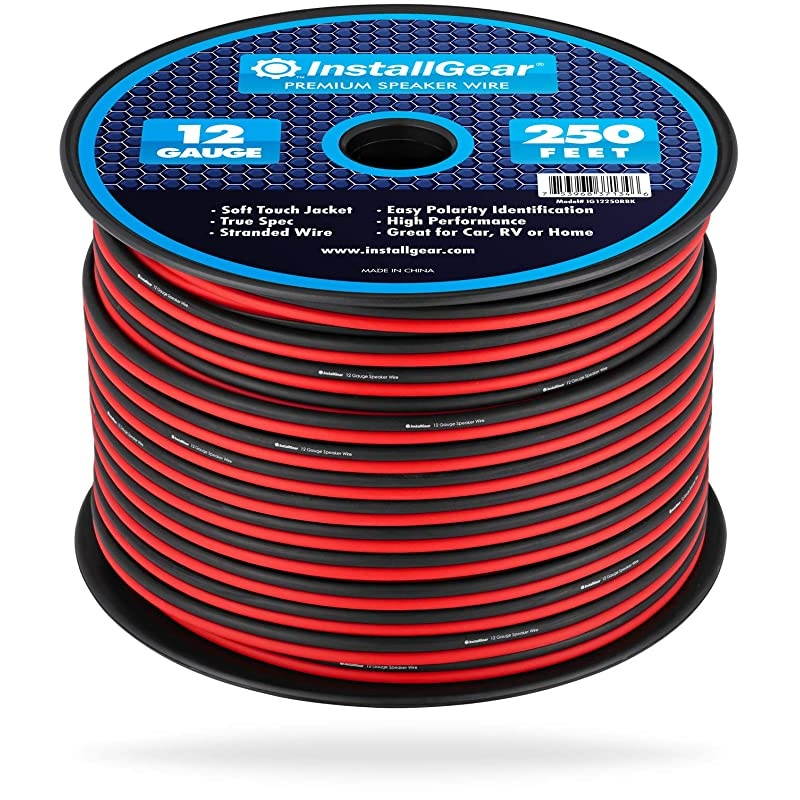 12 Gauge Speaker Wire 250feet RedBlack