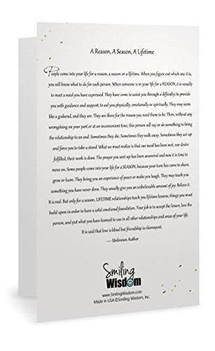 Smiling Wisdom - Rose Gold Real Leaf Friendship Necklace Gift Set - Reason Season Lifetime Friendship Greeting Card - Sweater Leaf Statement Necklace - For Her, Awesome Best Friend - Rose Pink Color