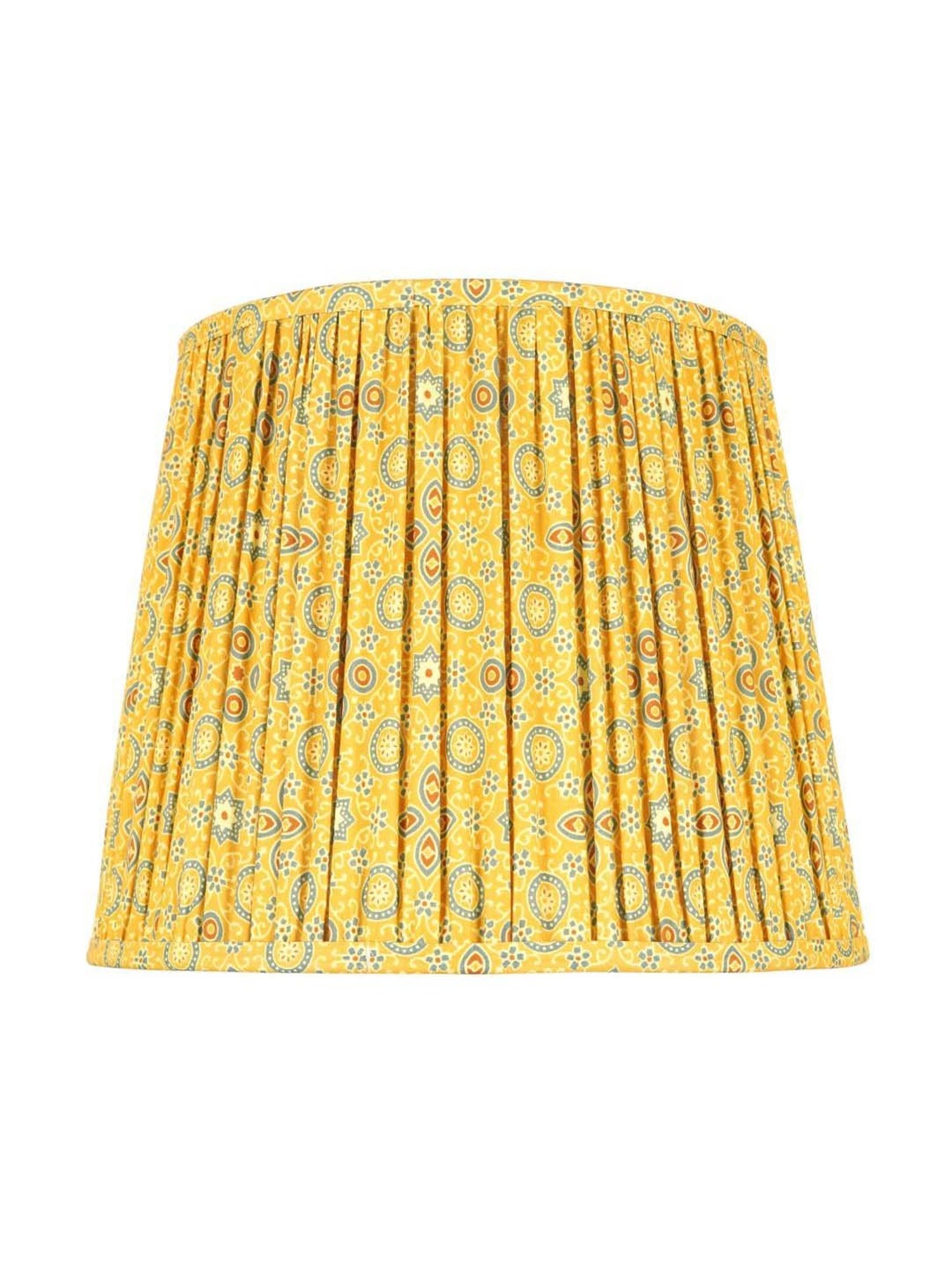 Kapoor E Illuminations Yellow Cotton Hand Made Long Drum Shade