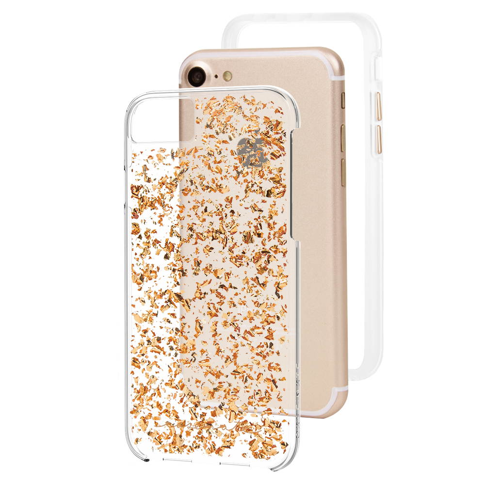 Case-Mate Karat Case for iPhone 8/7/6/6s - Rose Gold/Clear