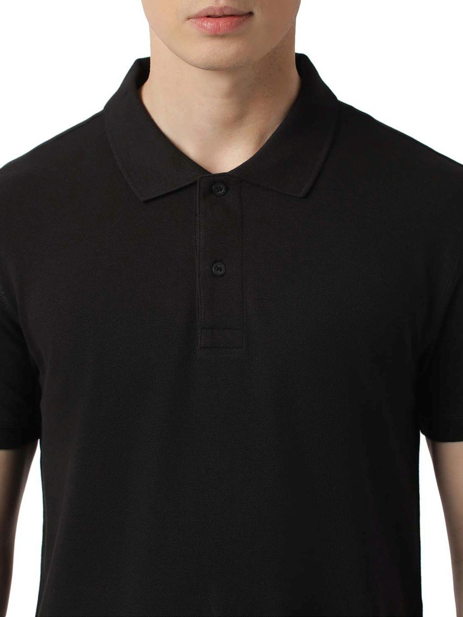 Calvin Klein Jeans Black Regular Fit Polo T-Shirt
