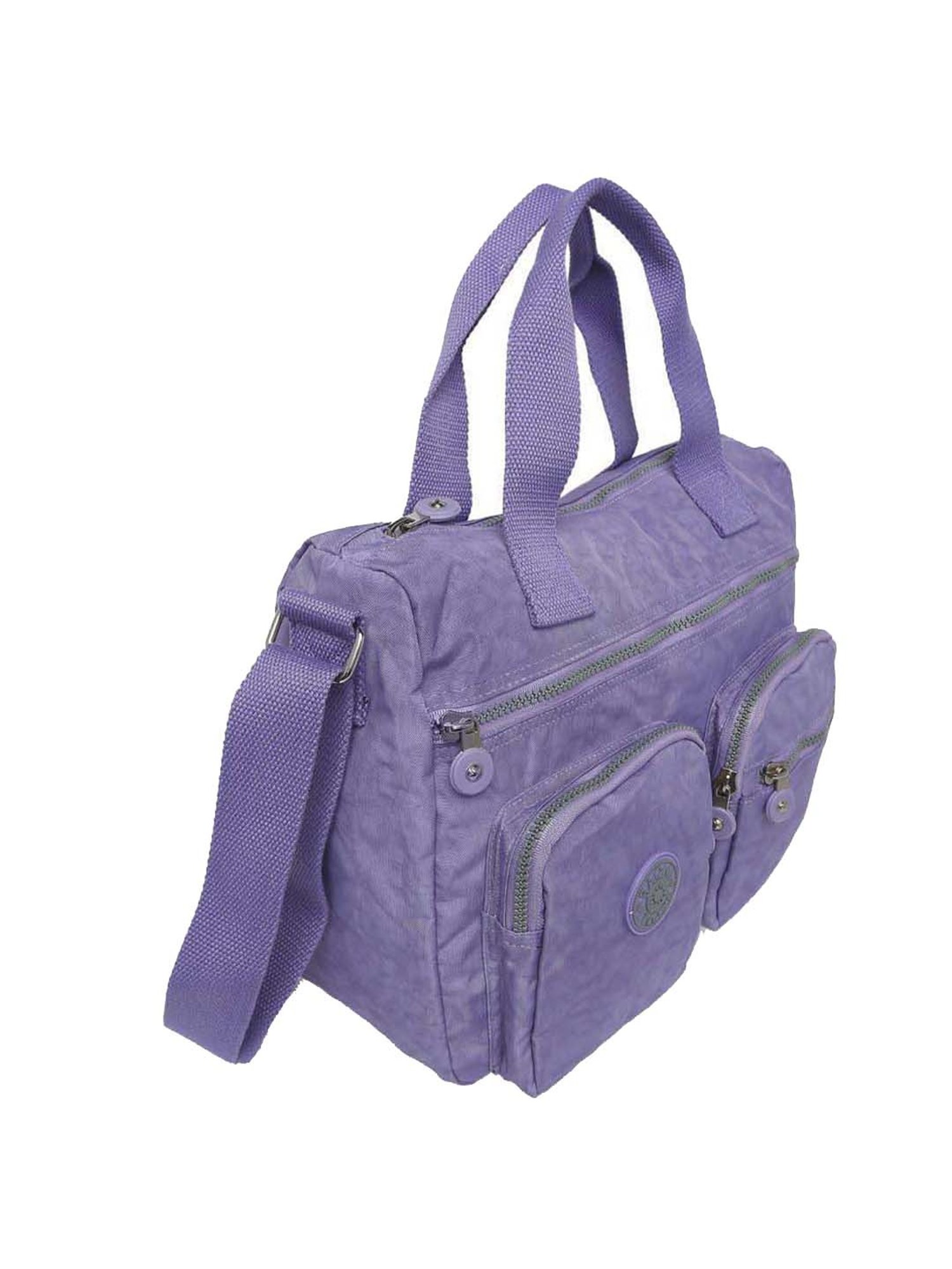 Baomi Purple Solid Medium Cross Body Bag