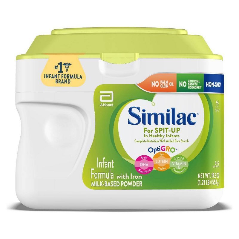 Similac for Spit Up Non-GMO Infant Formula with Iron Powder - 19.5oz