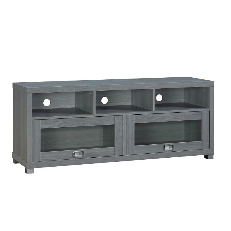 Rosemark 3 Door Media Credenza TV Stand for TVs up to 66" Gray - Treasure Trove Accents