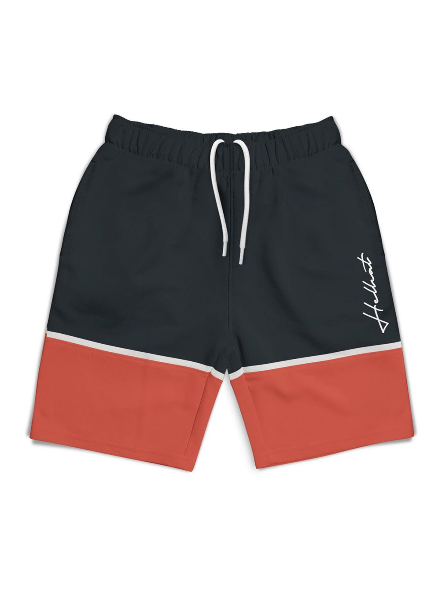 HELLCAT Boys Grey Color Block Shorts