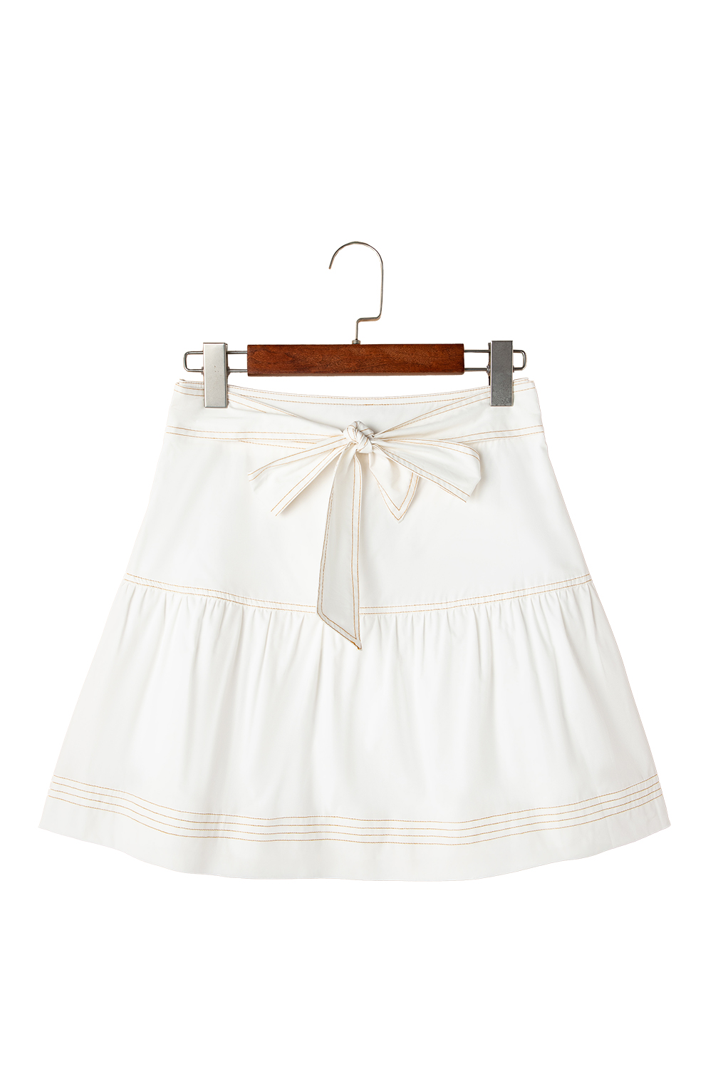 I.N. Studio Romantic Ditsy Floral Print Pucker Knit Tiered Midi Skirt