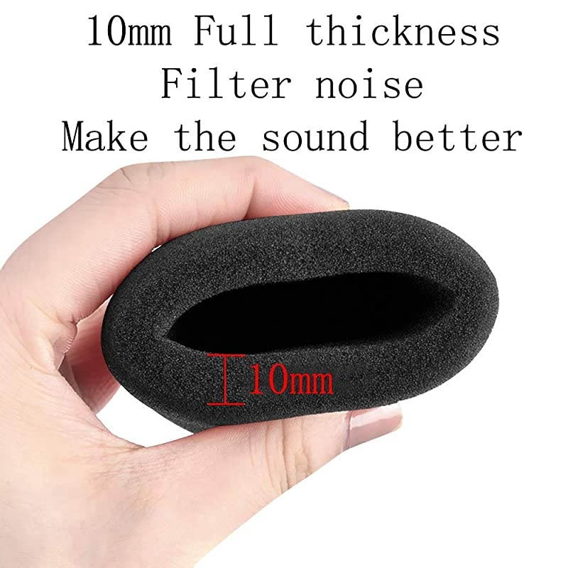 Black Handheld Stage Microphone Windscreen Foam Mic Cover Karaoke DJ Pack of 5