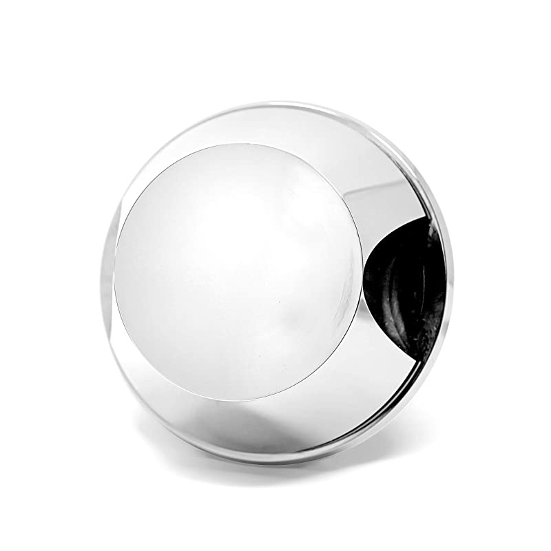 SpaceBen Record Weight Stabilizer with Protective Leather Pad - 8-Ounce Vinyl Turntable Weight - Durable & Stylish LP Stabilizer - Fits Any Turntable - Chrome