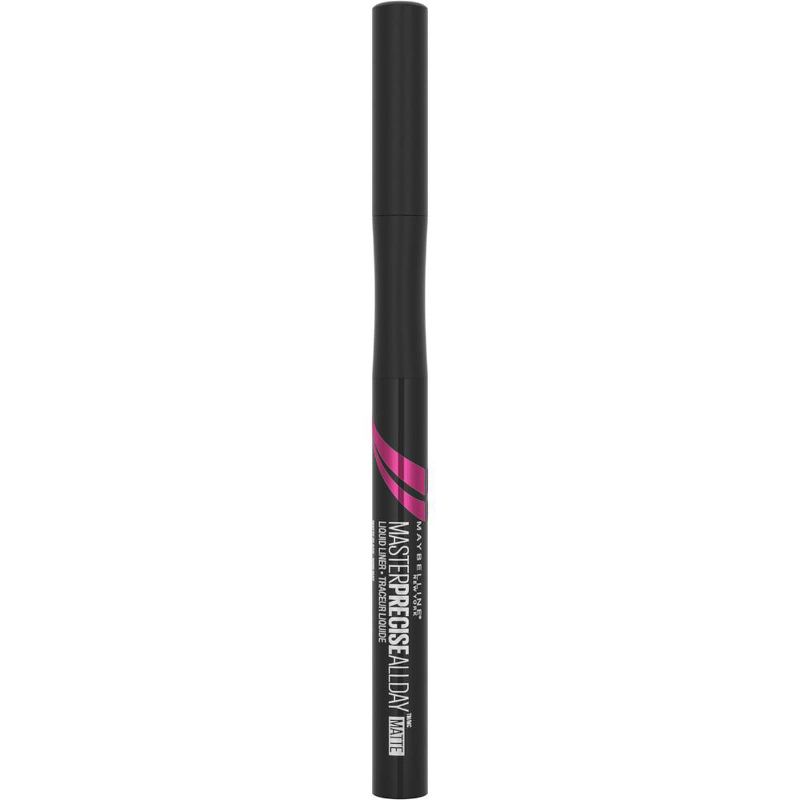Maybelline Eyestudio Master Precise All Day Liquid Eyeliner Makeup - Matte Black - 0.034 fl oz
