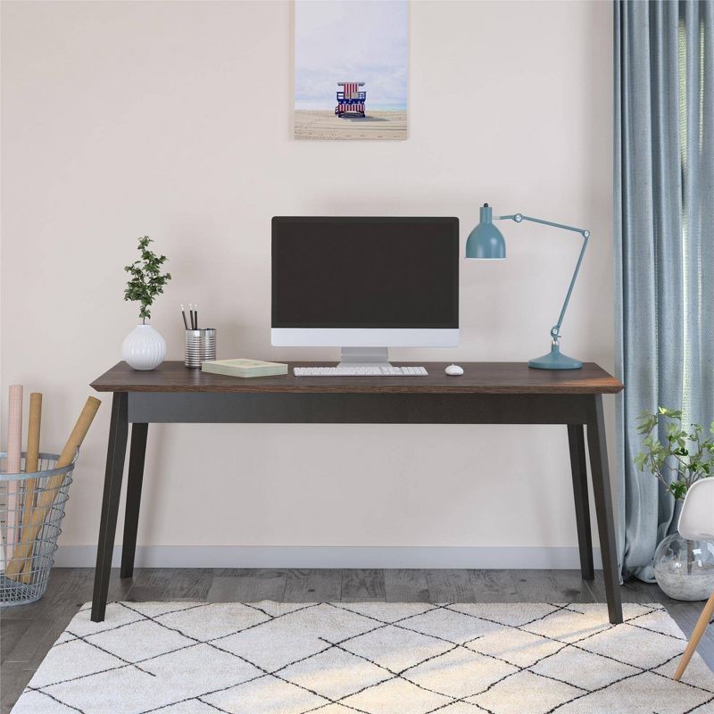 Ashton Computer Desk Medium Brown - Ameriwood Home