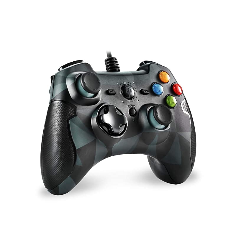 Wired Controller for PS3 PC Gamepads with Vibration Fire Button Range up to 10m Support PCLaptop Android and TV Box CamouflageWired Controller