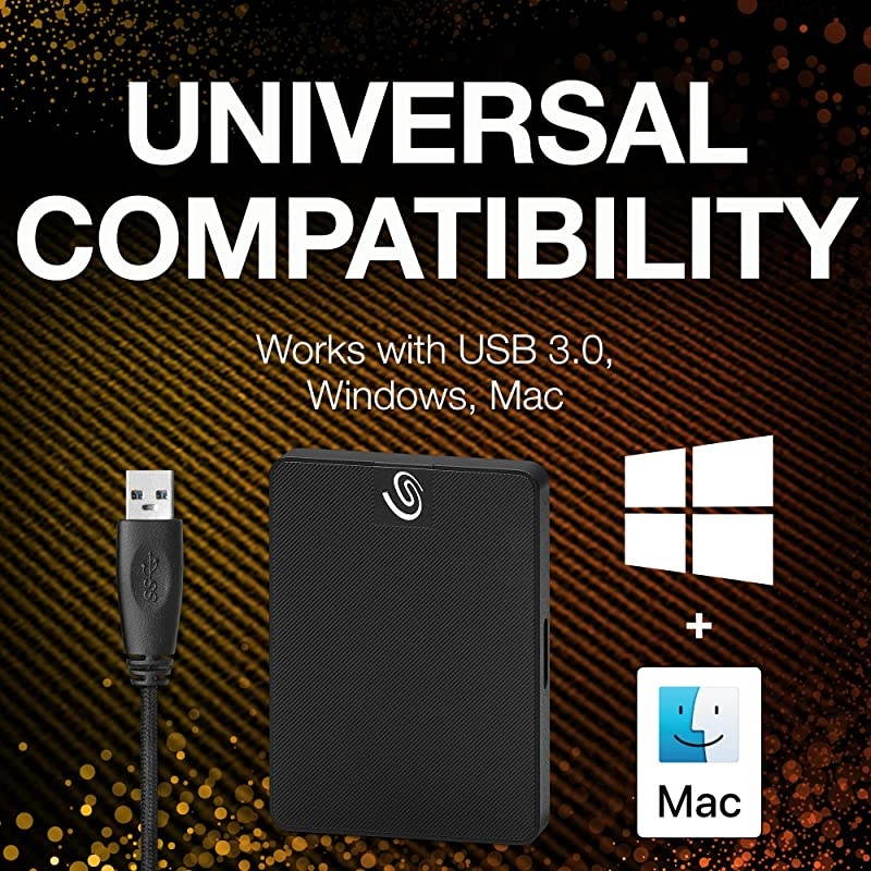 Expansion SSD 500GB Solid State Drive USB 30 for PC Laptop and Mac 3Year Rescue Service STJD500400