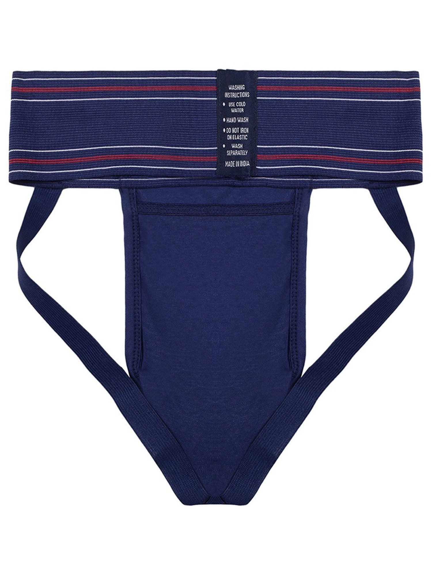 Omtex Men's Athletic Wolf Cotton Supporter Jockstraps (Navy) Size - XL