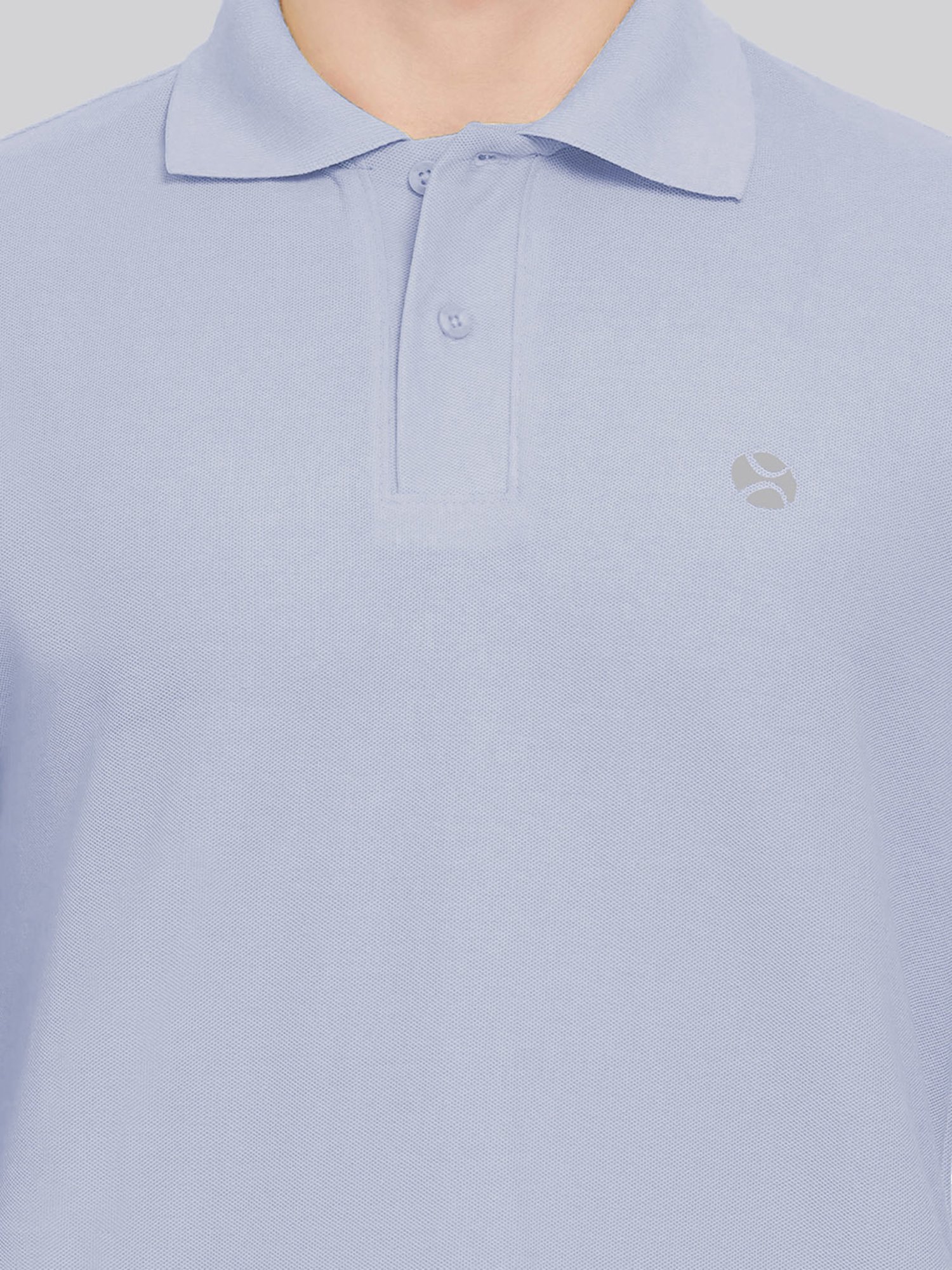 Lux Nitro Light Violet Regular Fit Polo T-Shirt