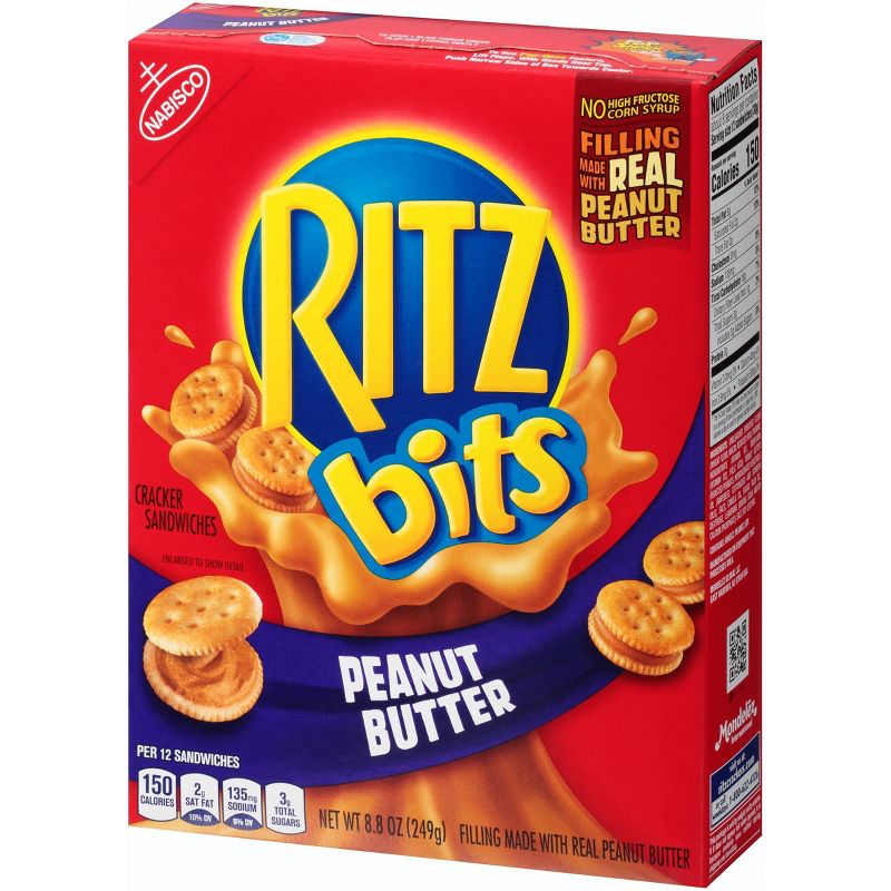 Ritz Bits Cracker Sandwiches with Peanut Butter - 8.8oz