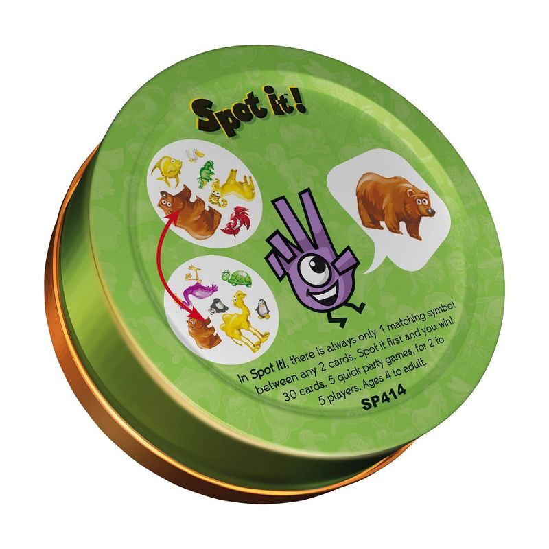 Asmodee Spot it: Animals Jr Card Game