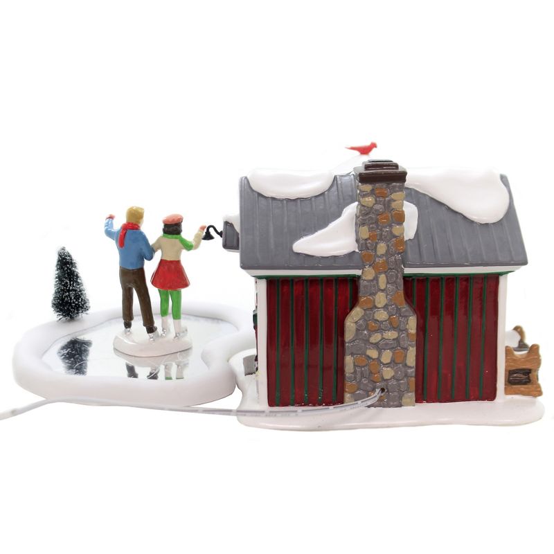 Department 56 House 5.25" Holiday Skating Party Sv Snow Village Gift Set  -  Decorative Figurines