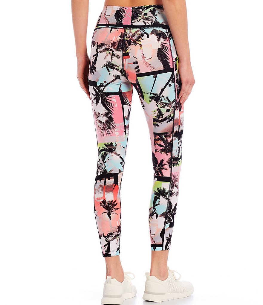 Calvin Klein Side Pocket 7/8 4-Way Stretch Pull-On Tights