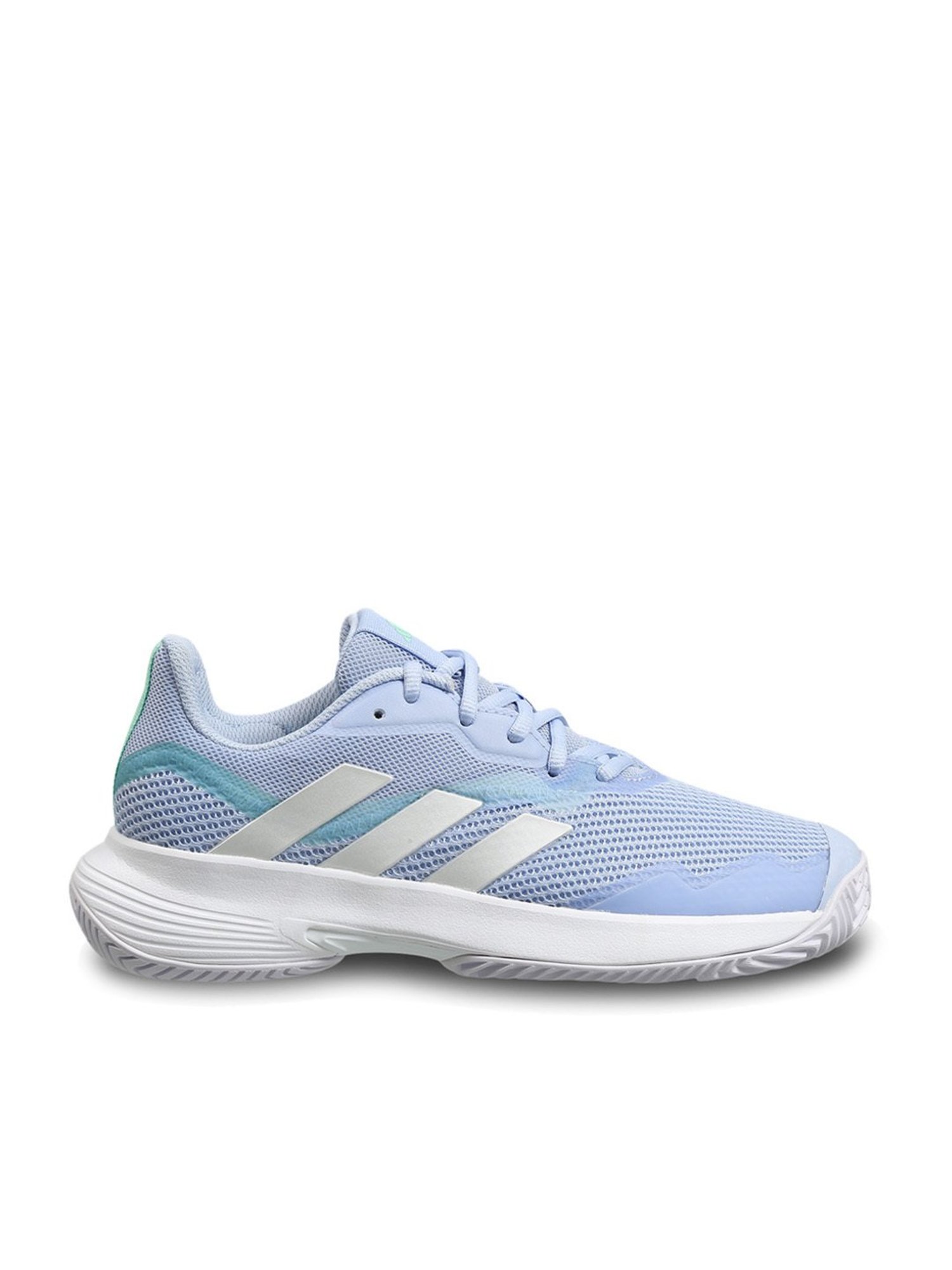 Adidas Women's CourtJam Control W Blue Tennis Shoes