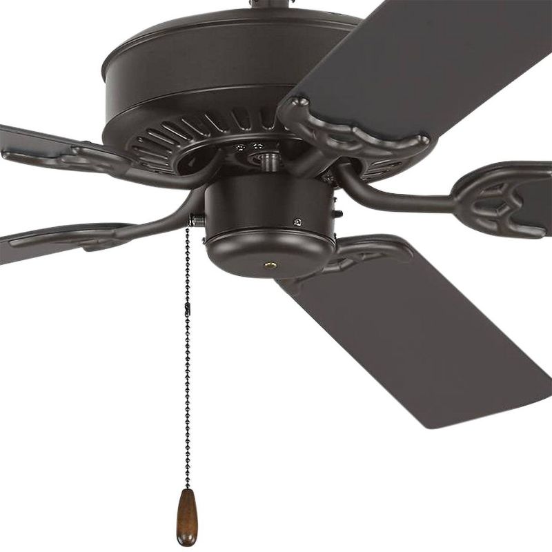 52" Monte Carlo Haven Bronze Pull Chain Ceiling Fan