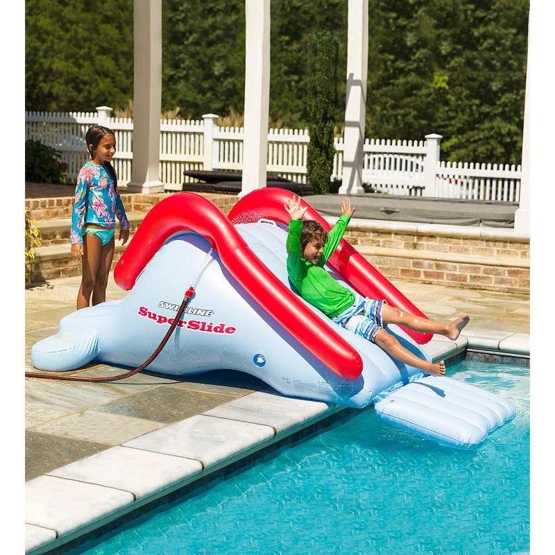 H2OGO! 53346E Mount Splashmore Kids Inflatable Backyard Water Slide Splash Mega Park Toy with Climbing Wall, Slide, Splash Zone, and Spray Blaster