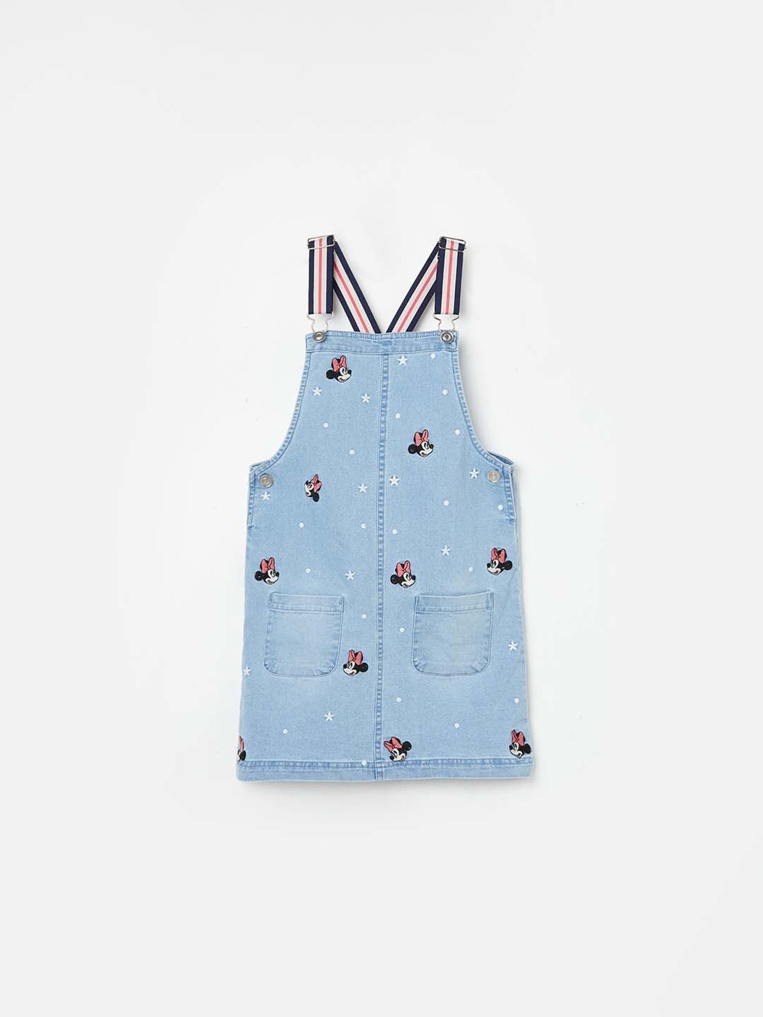 Fame Forever by Lifestyle Kids Blue Cotton Embroidered Dress