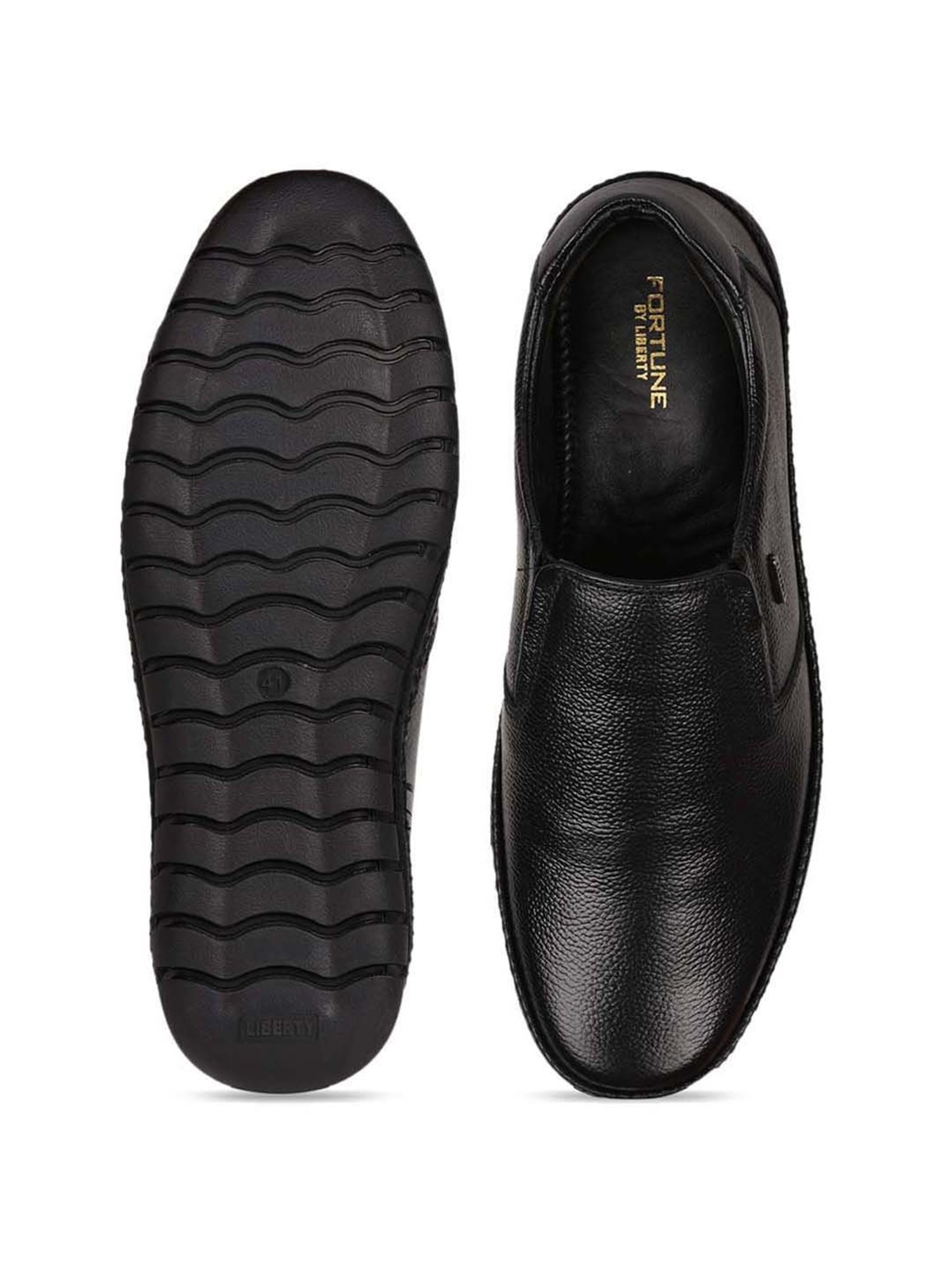 Fortune by Liberty Men's Black Casual Slip-Ons