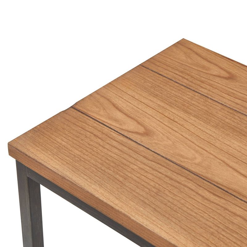 Nolan 2 Tier Console Table Brown - ClickDecor